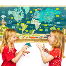 Load image into Gallery viewer, Create Your Own Dinosaur Timeline &amp; World Map