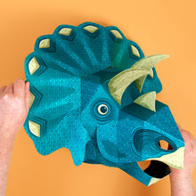 Load image into Gallery viewer, Make Your Own Triceratops Mask