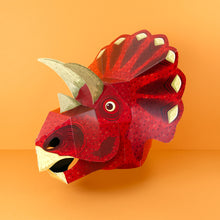 Load image into Gallery viewer, Make Your Own Triceratops Mask